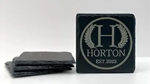 Custom Slate Coasters: Laser Engraving and Personalization Options